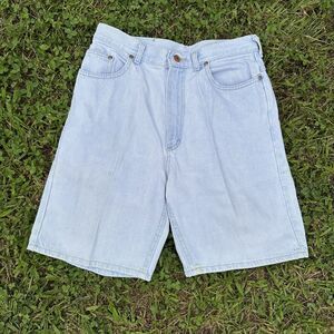 Vintage 90s Jean Shorts Women Size 13 Streetwear Distressed Denim Jorts Blue USA